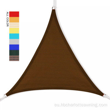 TRIANGLE SUNSHADE SAIL SCRIE CANOPY Kanpoko patioaren estalkia